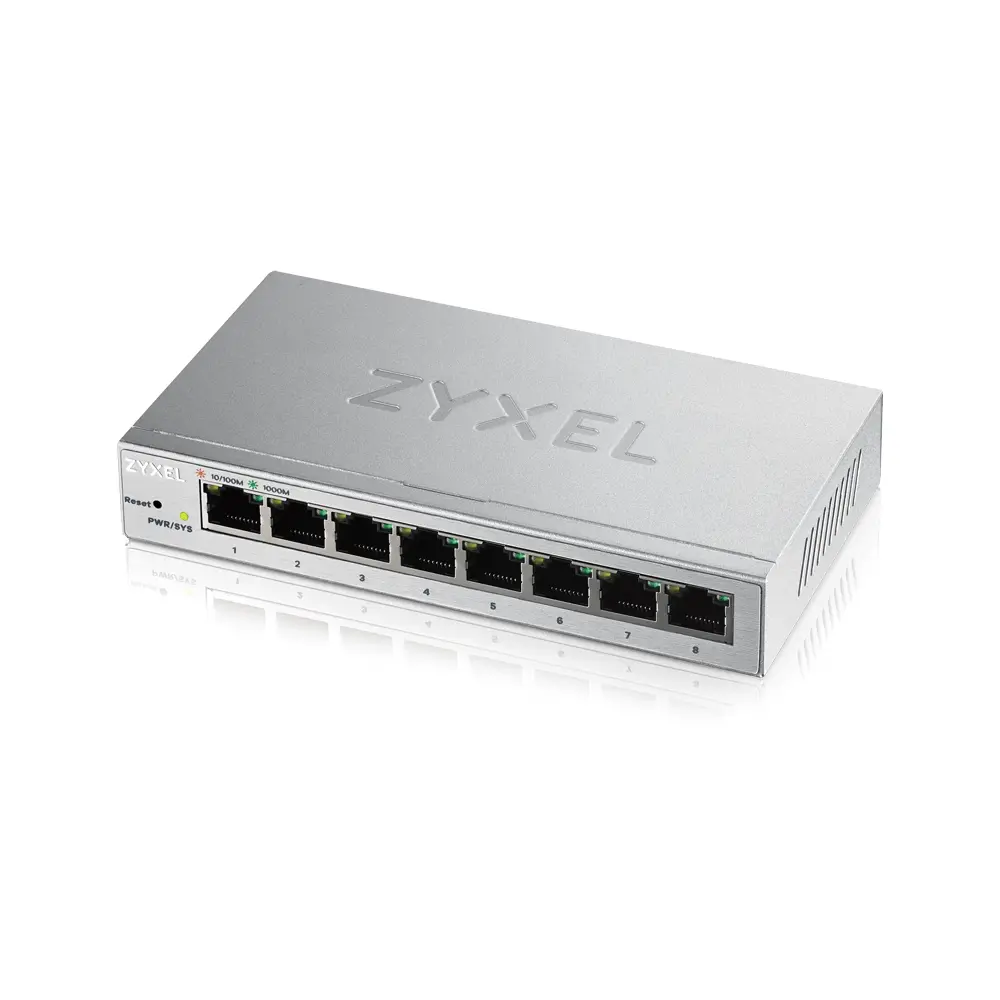 Switch, ZyXEL GS1200-8, Gigabit Switch 8 θυρών με διαχείριση μέσω web