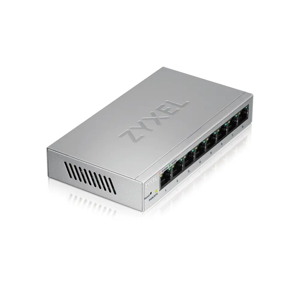 Switch, ZyXEL GS1200-8, Gigabit Switch 8 θυρών με διαχείριση μέσω web - image 1