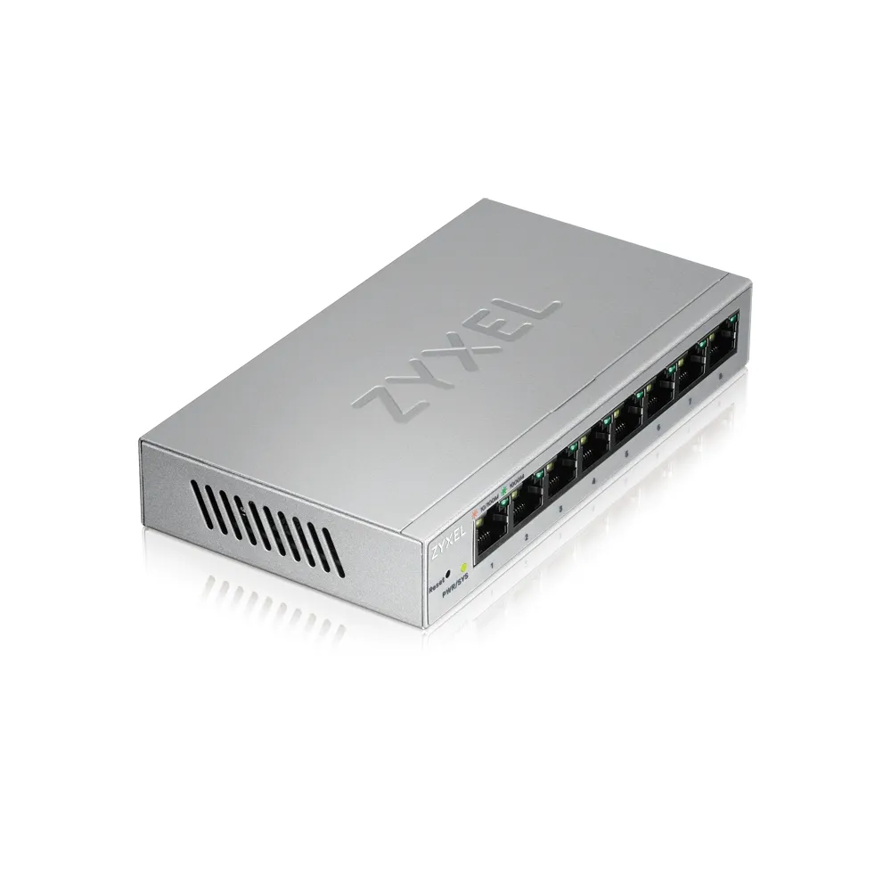 Комутатор, ZyXEL GS1200-8, 8 Port Gigabit web managed Switch - image 1