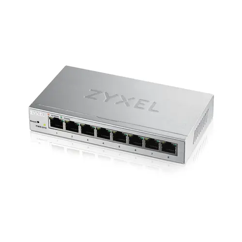 Switch, ZyXEL GS1200-8, Switch Gigabit cu 8 porturi, administrabil prin web - 1