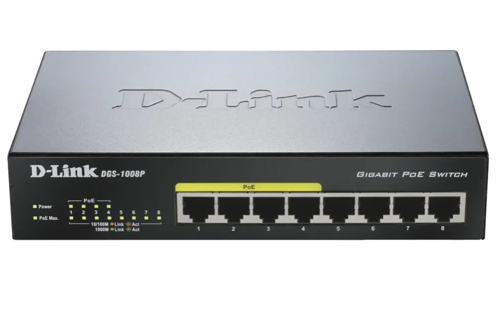 Switch, D-Link 8 θυρών 10/100/1000 Desktop Switch με 4 θύρες PoE