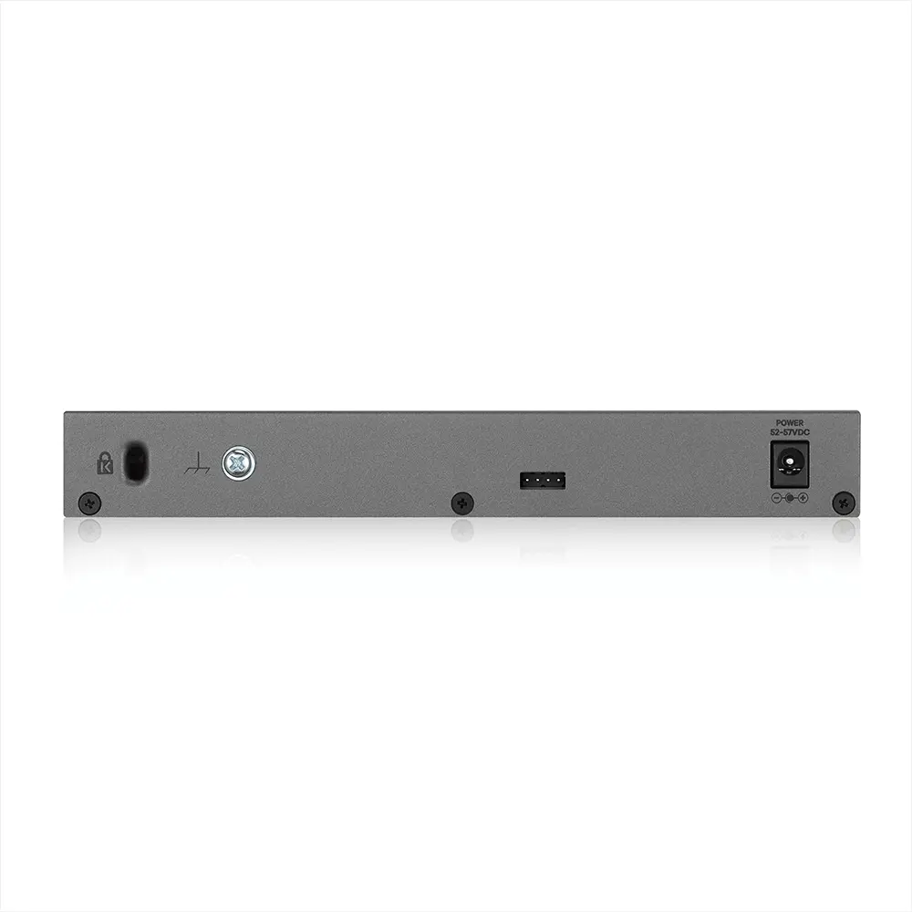 Switch, ZyXEL GS1350-6HP, 6 porturi managed CCTV PoE switch, rază lungă, 60W, 802.3BT - image 2