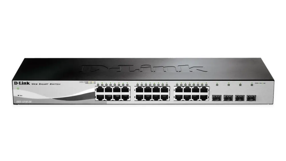 Комутатор, D-Link 24 10/100/1000 Base-T port with 4 x 1000Base-T /SFP ports