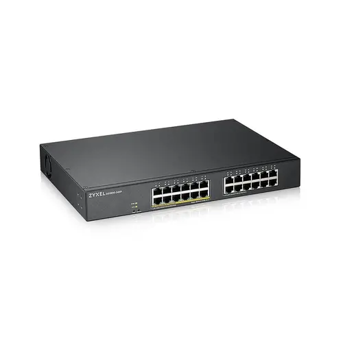 Комутатор, ZyXEL GS1900-24, 24-port GbE L2, 12 Port PoE Smart Switch, rackmount, 130 Watt - image 1