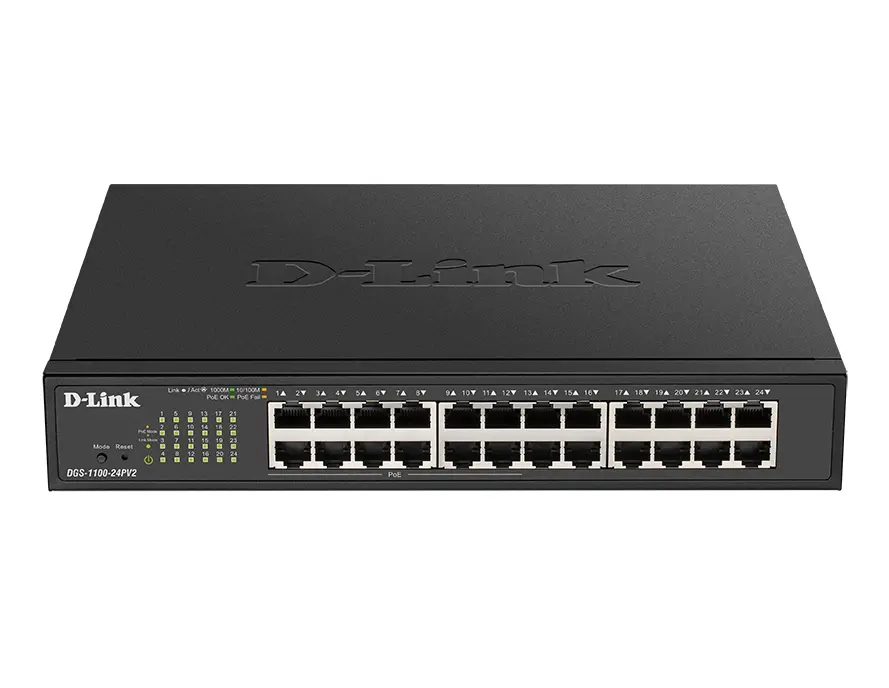 Комутатор, D-Link 24-Port PoE Gigabit Smart Managed Switch