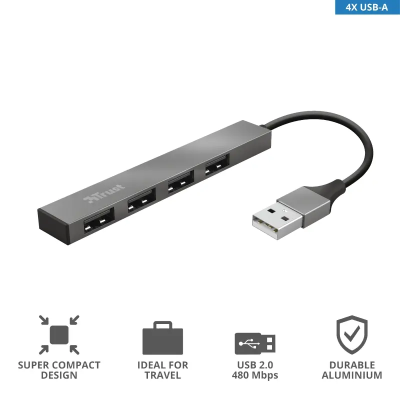USB hub, TRUST Halyx 4-Port Mini USB Hub - image 5