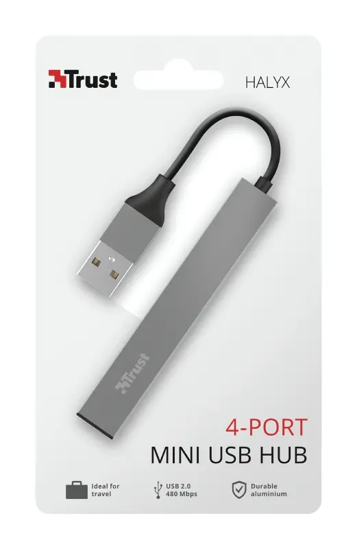 Hub USB, TRUST Halyx 4-Port Mini USB Hub - image 6