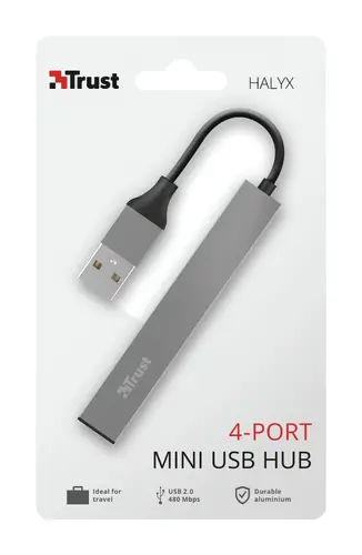 USB hub, TRUST Halyx 4-Port Mini USB Hub - 7