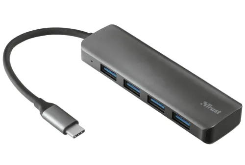 USB хъб, TRUST Halyx Alum. USB-C to 4-Port USB3.2 Hub