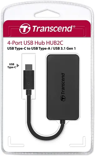 USB hub, Transcend 4-Port HUB, USB 3.1 Gen 1, Type C - 6