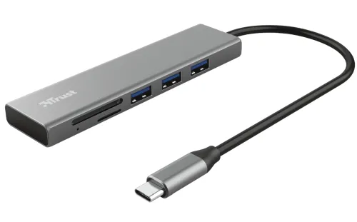 USB хъб, TRUST Halyx Fast USB-C Hub & Card Reader