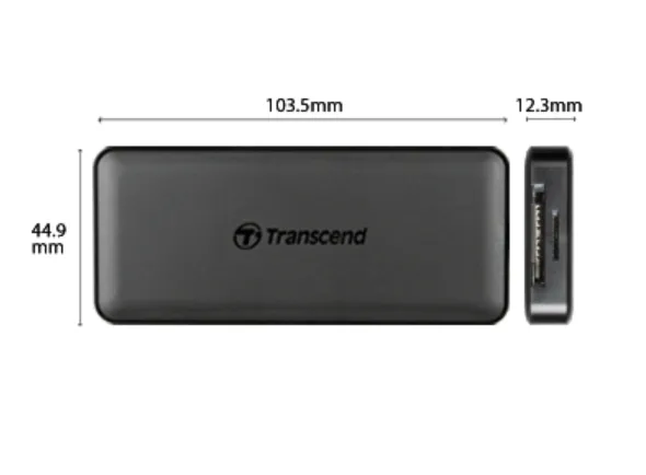 USB хъб, Transcend 3-Port Hub, 1-Port PD, SD/MicroSD Reader, USB 3.1 Gen 2, Type C - image 4