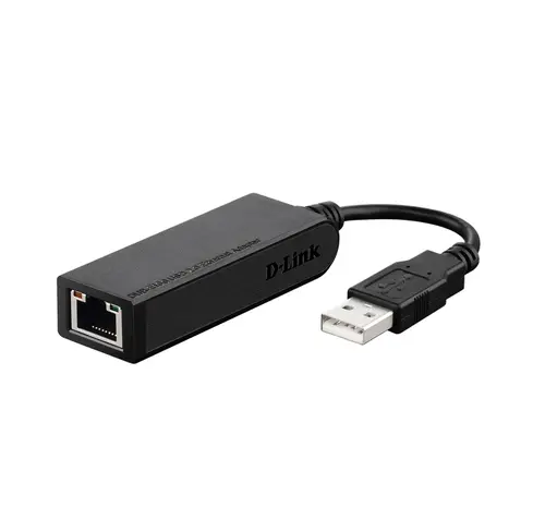 Adaptor, D-Link USB 2.0 10/100Mbps Fast Ethernet Adapter - 1