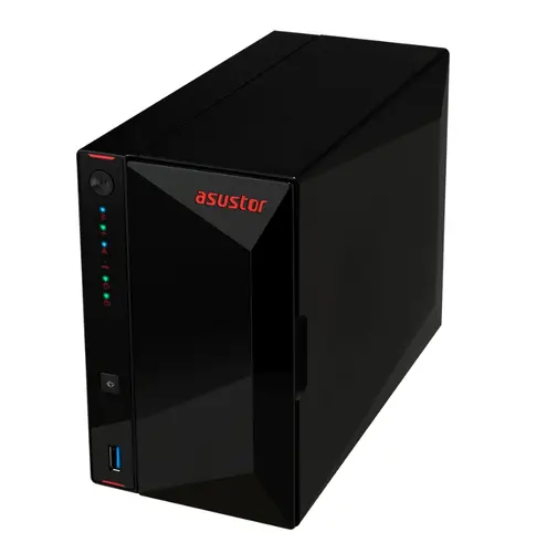 Мрежов сторидж, Asustor AS5202T, 2-Bay NAS, Intel Celeron J4005 Dual-Core 2.0 GHz (burst up 2.7 GHz), 2GB SO-DIMM DDR4 (Max. 8GB), 2x 2.5 GbE, 2x 2.5"/3.5" SATA3 HDD or SSD, 3x USB 3.2 Gen 1 Type A, WOW (Wake on WAN), WOL, System Sleep Mode, AES-NI hardware encryption - image 4