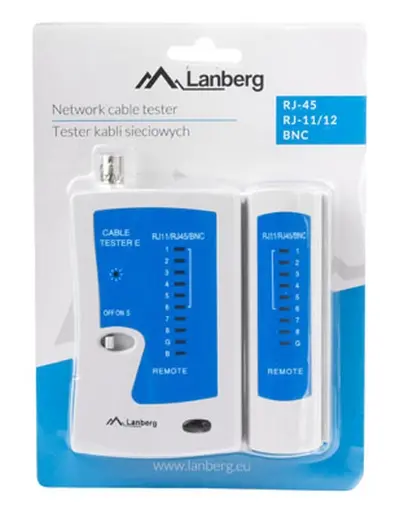 Инструмент, Lanberg cable tester for RJ-45, RJ-12, RJ-11, coaxial - image 3