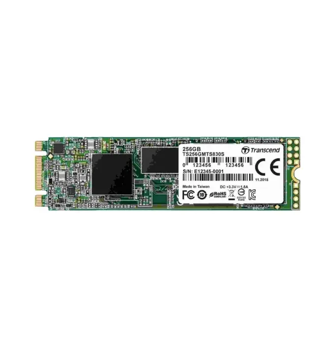 Твърд диск, Transcend 256GB, M.2 2280 SSD, SATA3 B+M Key, TLC