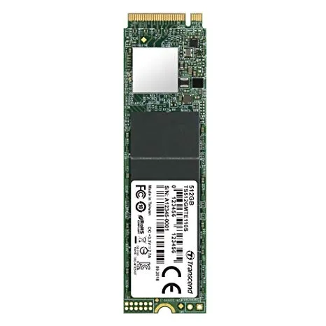Твърд диск, Transcend 512GB, M.2 2280, PCIe Gen3x4, 3D TLC, DRAM-less