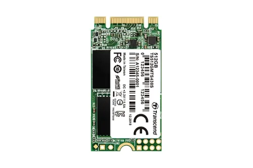 Твърд диск, Transcend 512GB, M.2 2242 SSD, SATA3 B+M Key, TLC