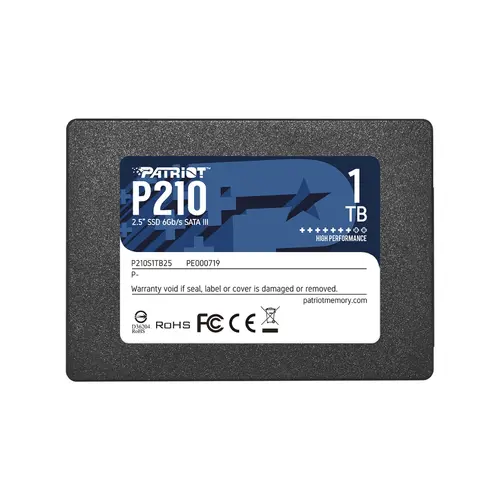 Твърд диск, Patriot P210 1TB SATA3 2.5