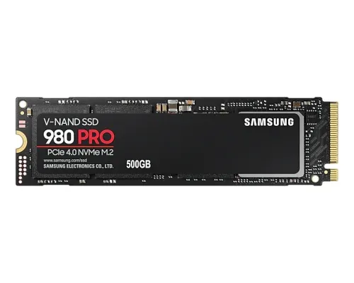 Твърд диск, Samsung SSD 980 PRO 500GB Int. PCIe Gen 4.0 x4 NVMe 1.3c, V-NAND 3bit MLC, Read up to 7000 MB/s, Write up to 5100 MB/s, Elpis Controller, Cache Memory 512MB DDR4