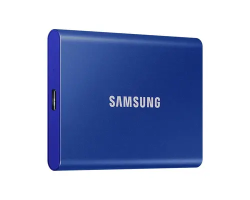 Твърд диск, Samsung Portable SSD T7 1TB, USB 3.2, Read 1050 MB/s Write 1000 MB/s, Indigo Blue - image 1