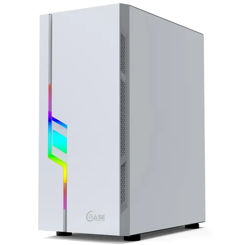 Кутия за компютър, PowerCase JX188-7 RGB White