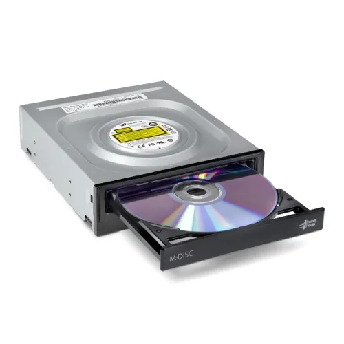 Оптично устройство, Hitachi-LG GH24NSD5 Internal DVD-RW S-ATA, Super Multi, Double Layer, M-Disk Support, Bare Bulk, Black