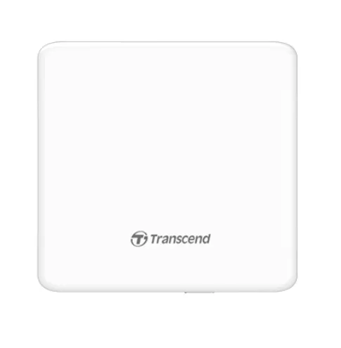 Оптично устройство, Transcend 8X DVD±RW, Slim Type, USB 2.0 (White), 13.9mm Thickness - image 1