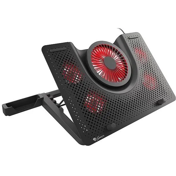 Suport, Genesis Stand de răcire pentru laptop Oxid 550 15.6-17.3 5 ventilatoare, lumină Led, 1 Usb - image 1