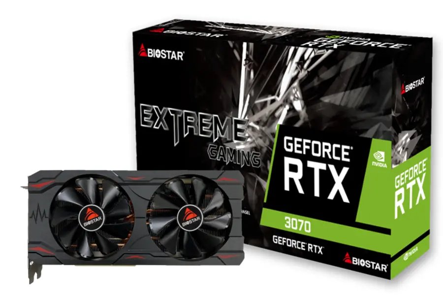 Κάρτα γραφικών BIOSTAR GeForce RTX 3070 EXTREME GAMING , 8GB GDDR6, 256 Bit, DP, HDMI - image 2