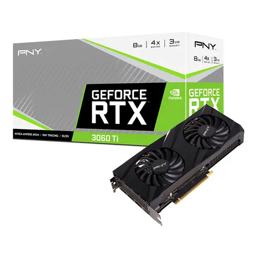 Видео карта, PNY GEFORCE RTX 3060 Ti 8GB VERTO Dual Fan LHR - image 7