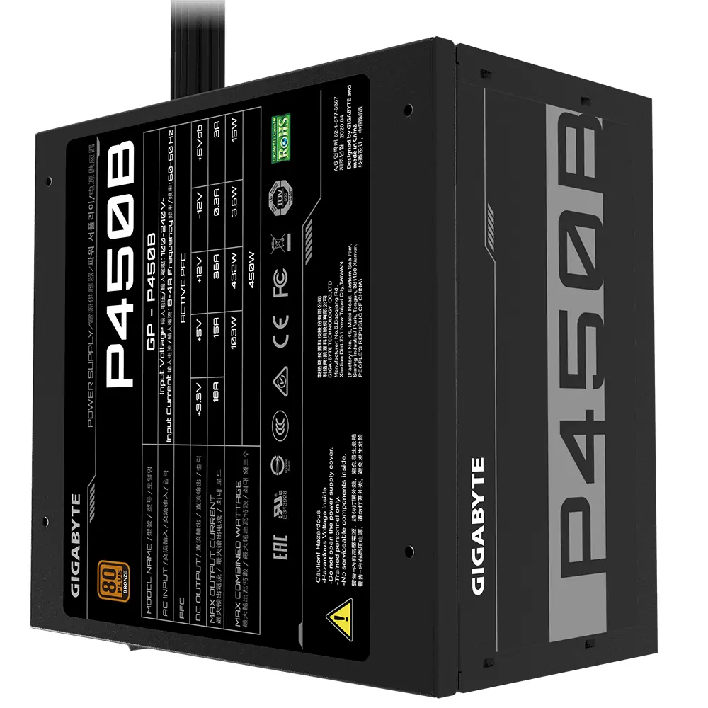 Τροφοδοτικό Gigabyte P450B, 450W, 80+, Bronze - image 4