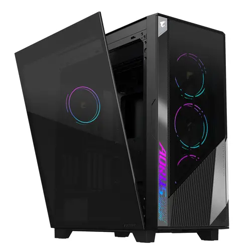 Кутия Gigabyte AORUS AC500 ST, Tempered Glass, RGB Fusion 2.0, Mid Tower - image 2