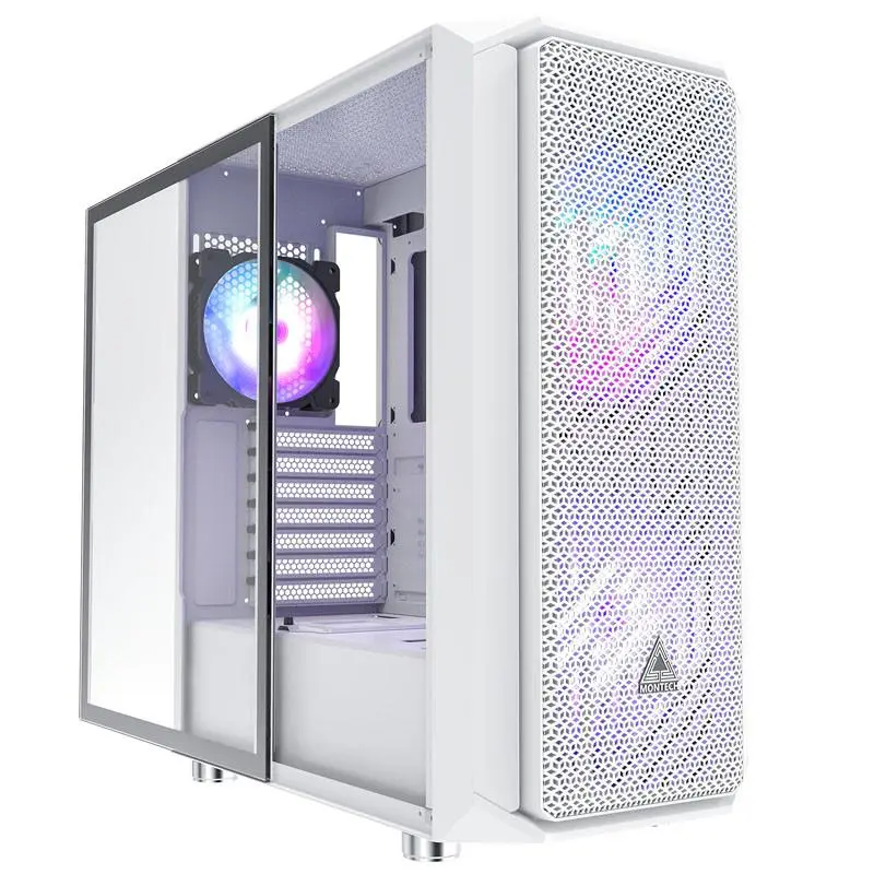 Кутия MONTECH AIR X MESH 200mm ARGB, Tempered Glass, Mid-Tower Бял - image 1