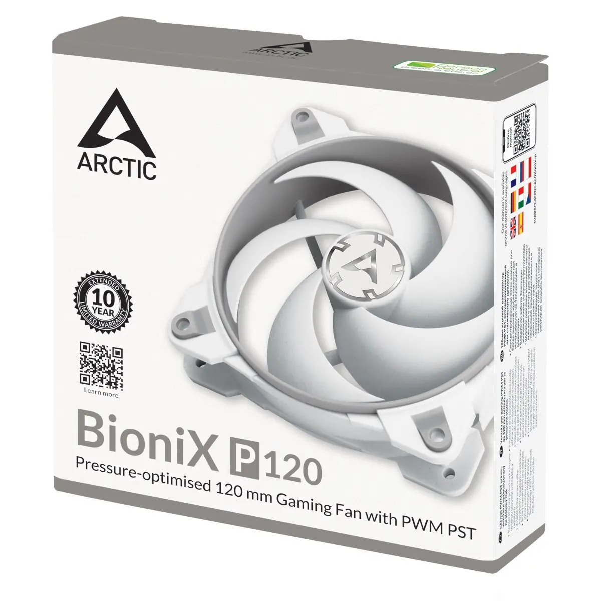 Вентилатор ARCTIC BioniX P120 Grey/White 120mm - image 5
