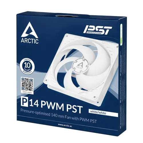 Вентилатор ARCTIC P14 PWM PST White/White - image 3