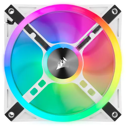 Вентилатор Corsair QL120 White, RGB, PWM, 120mm - image 3