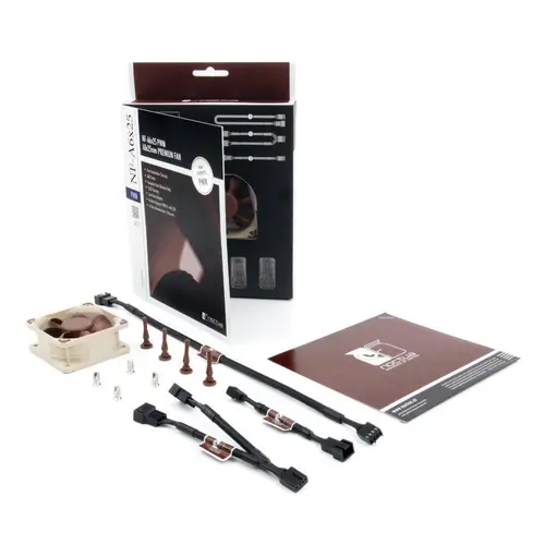 Noctua Вентилатор Fan 60x60x25mm PWM 550-3000rpm NF-A6x25-PWM - image 2