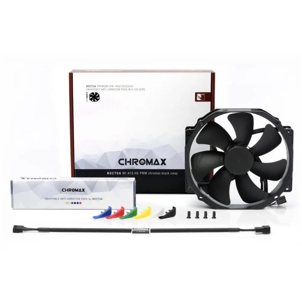 Noctua вентилатор Fan 150mm NF-A15 HS-PWM Chromax.black.swap - image 1