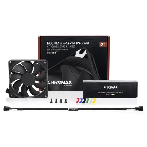 Noctua Вентилатор Fan 92x92x14mm NF-A9x14 HS-PWM chromax.black.swap - image 2