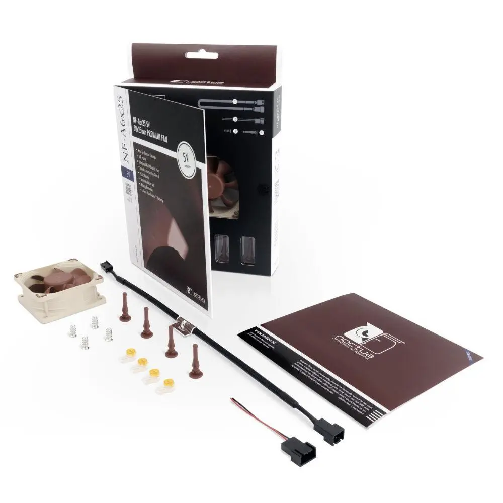 Noctua Вентилатор Fan 60x60x25mm 5V - NF-A6x25-5V - image 2