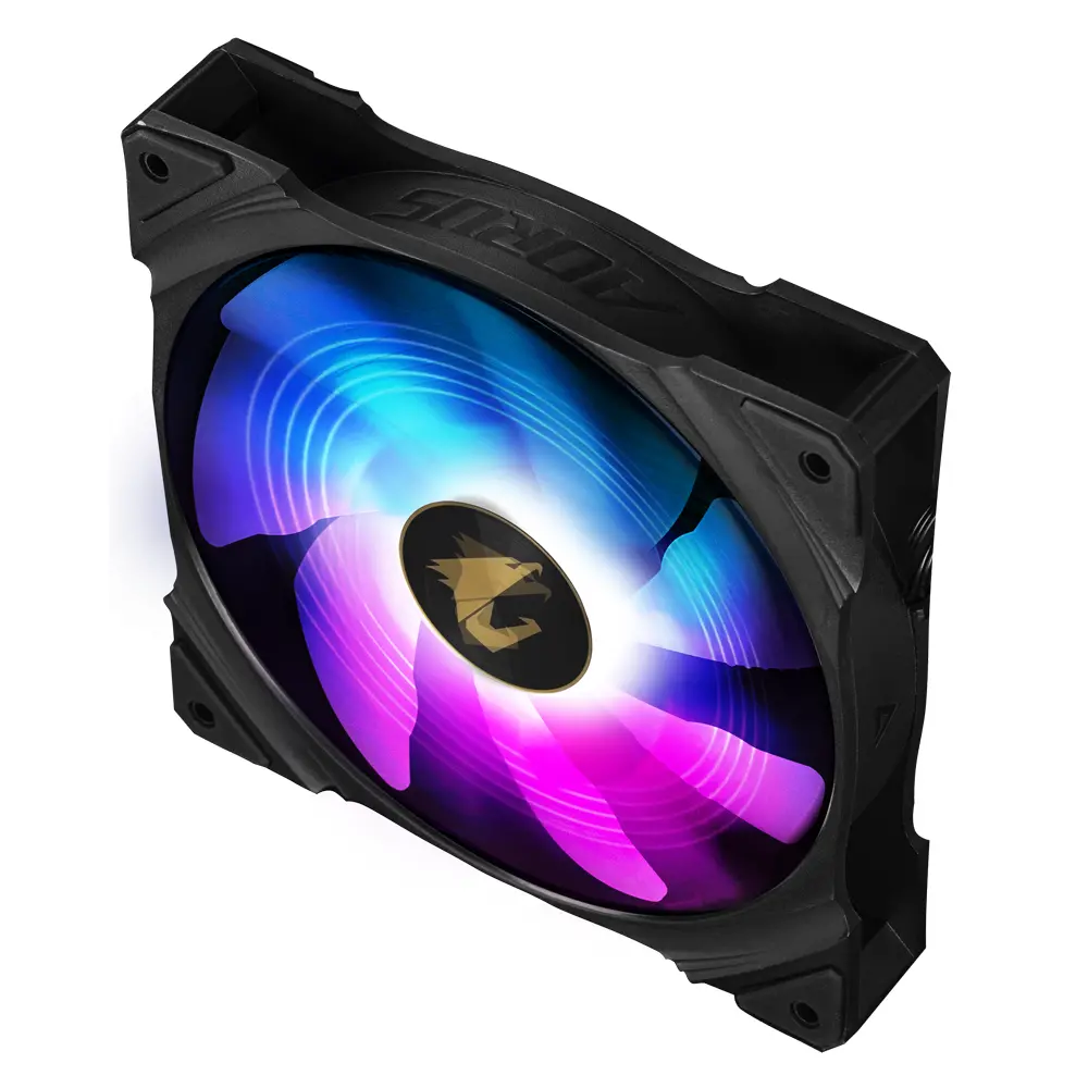 Вентилатор GIGABYTE AORUS 140, ARGB, 140mm, 1700 RPM, 4pin, PMW - image 2