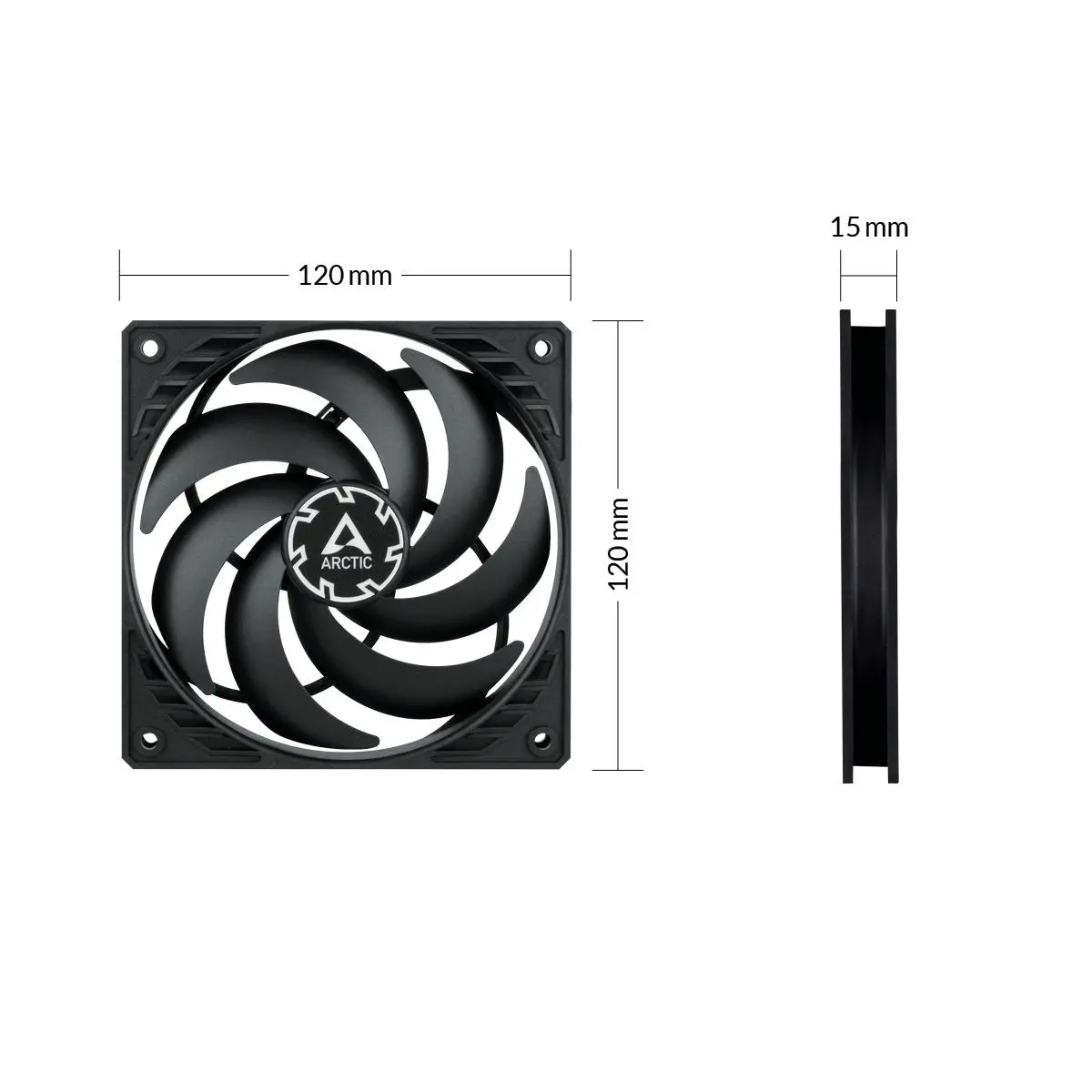 Ventilator ARCTIC P12 SLIM PWM PST - image 5
