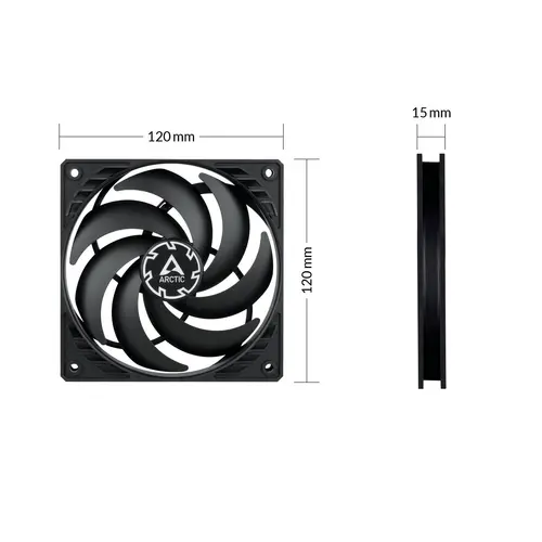 Вентилатор ARCTIC P12 SLIM PWM PST - image 6