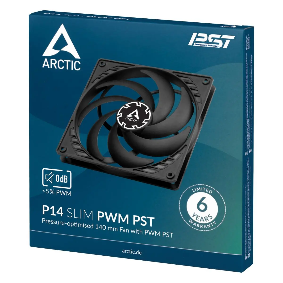 Вентилатор ARCTIC P14 SLIM PWM PST - image 3