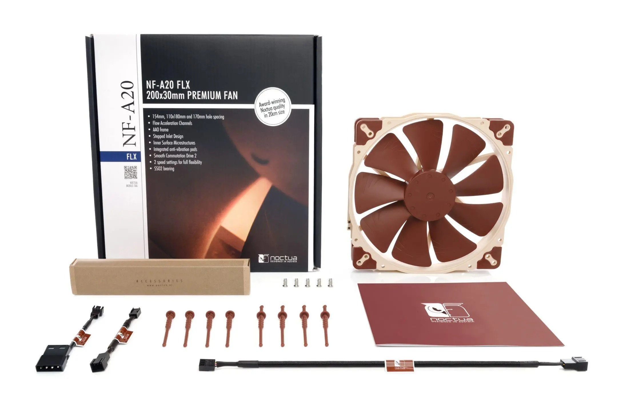 Noctua Вентилатор Fan 200x200x30mm NF-A20-FLX - image 3