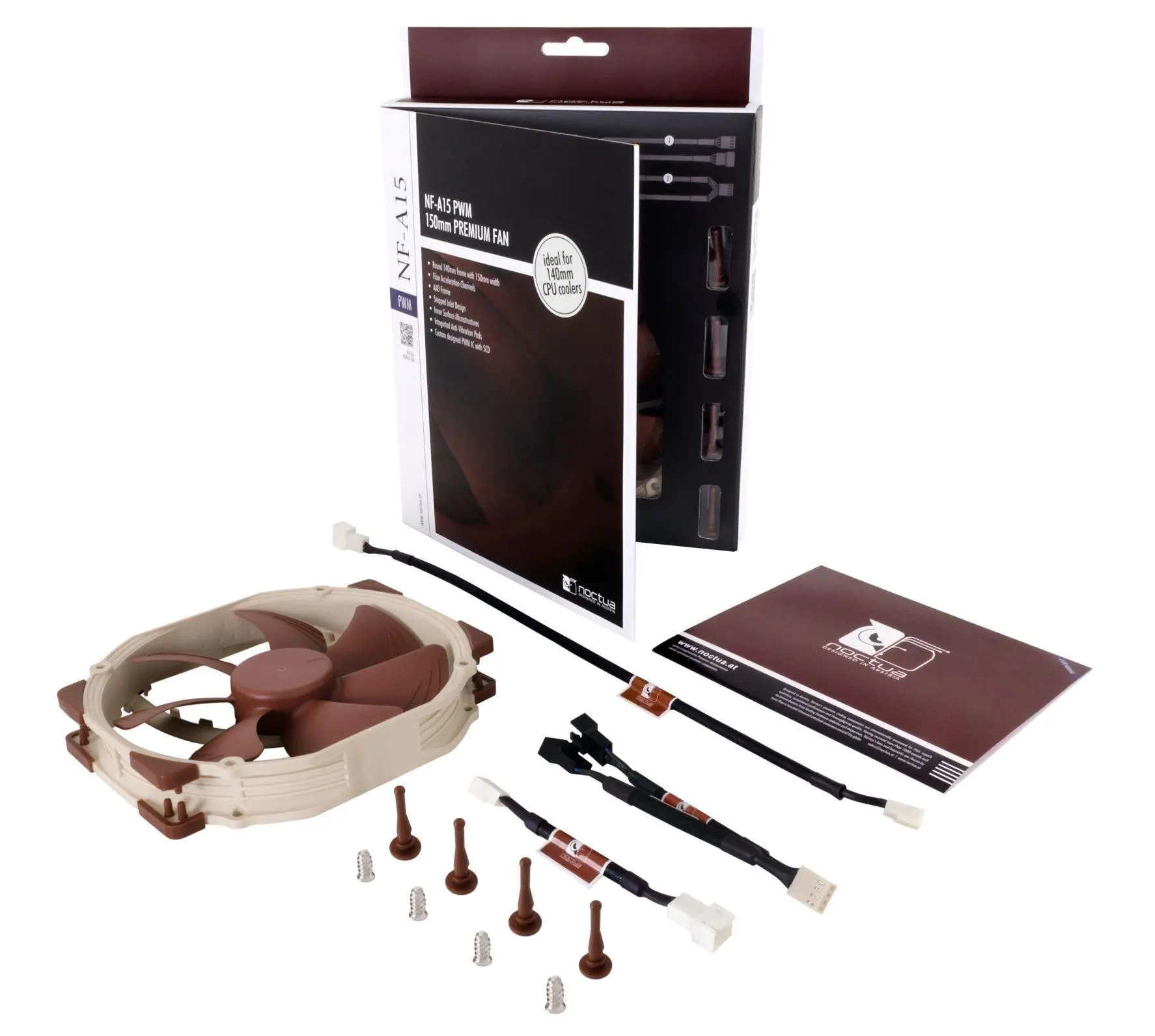 Noctua Вентилатор Fan 150mm (round 140mm)  NF-A15 PWM - image 3