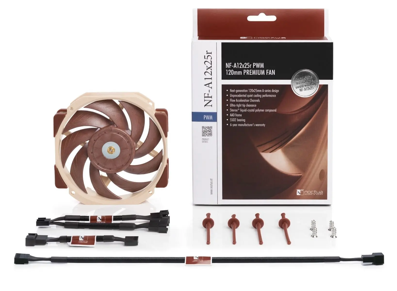 Noctua вентилатор Fan 120mm Round NF-A12x25r-PWM - image 4