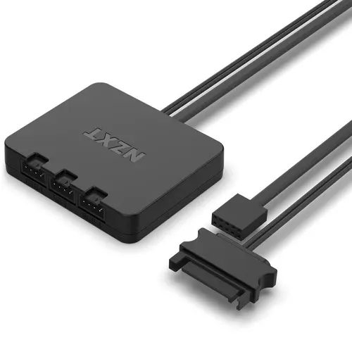 Комплект вентилатори NZXT F140 RGB Black 2 броя и NZXT RGB контролер - image 3