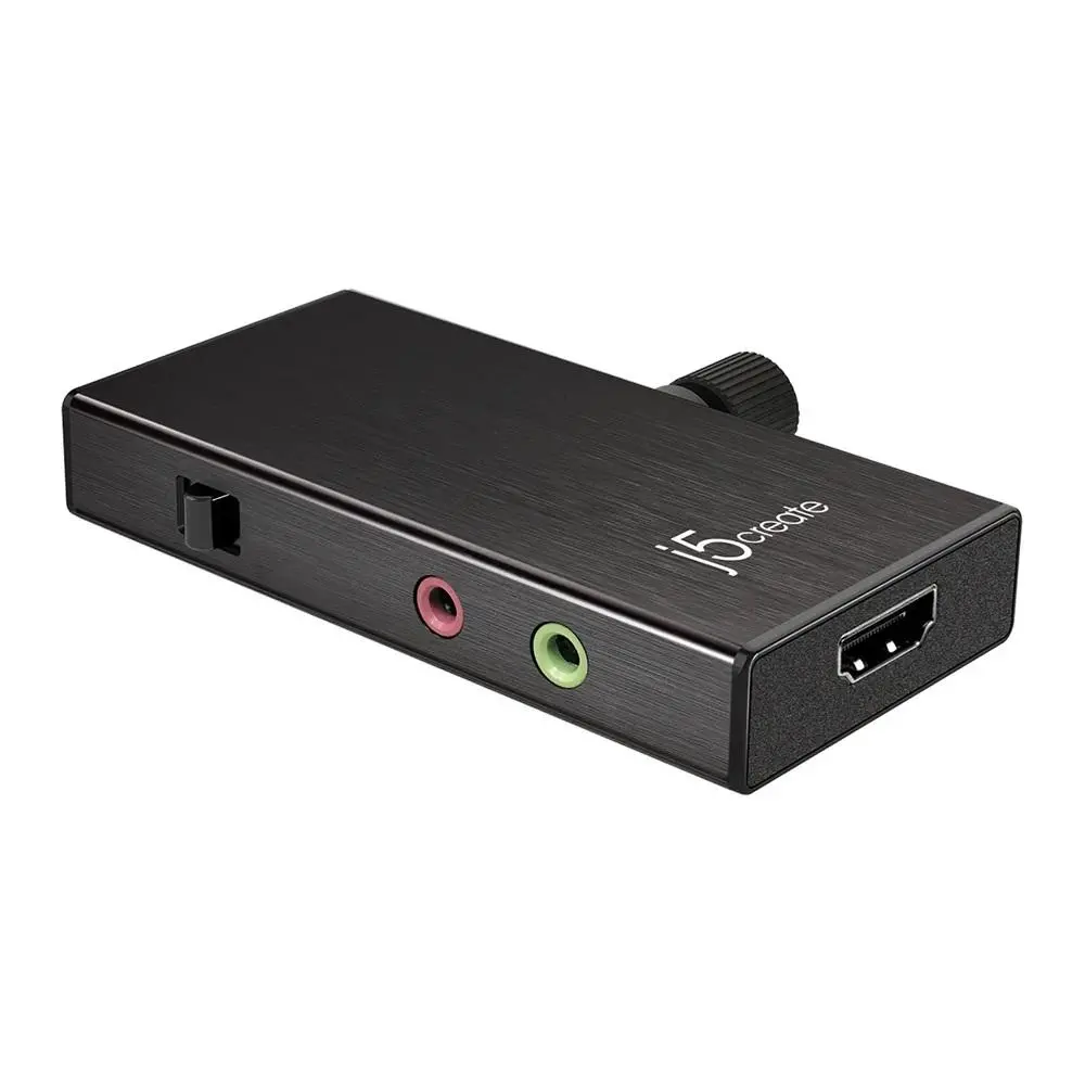 Προσαρμογέας λήψης βίντεο j5 create JVA02, HDMI σε USB-C, PD, Μαύρο